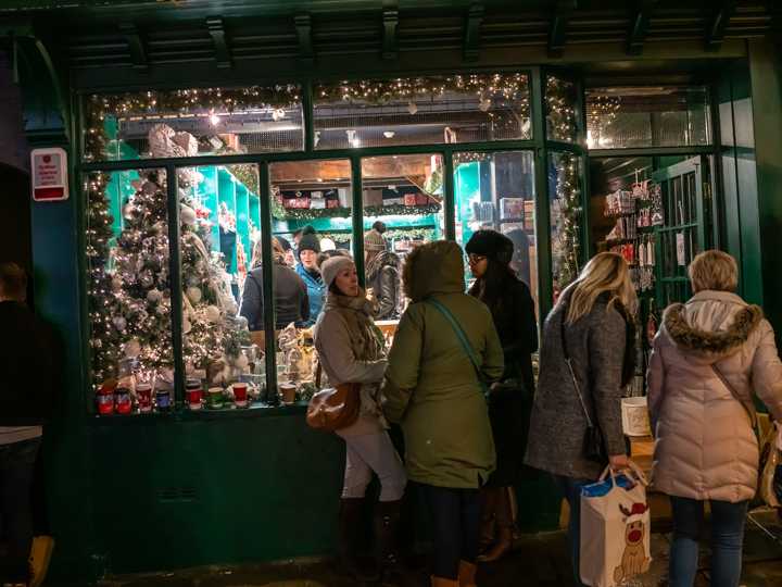 Christmas shop front