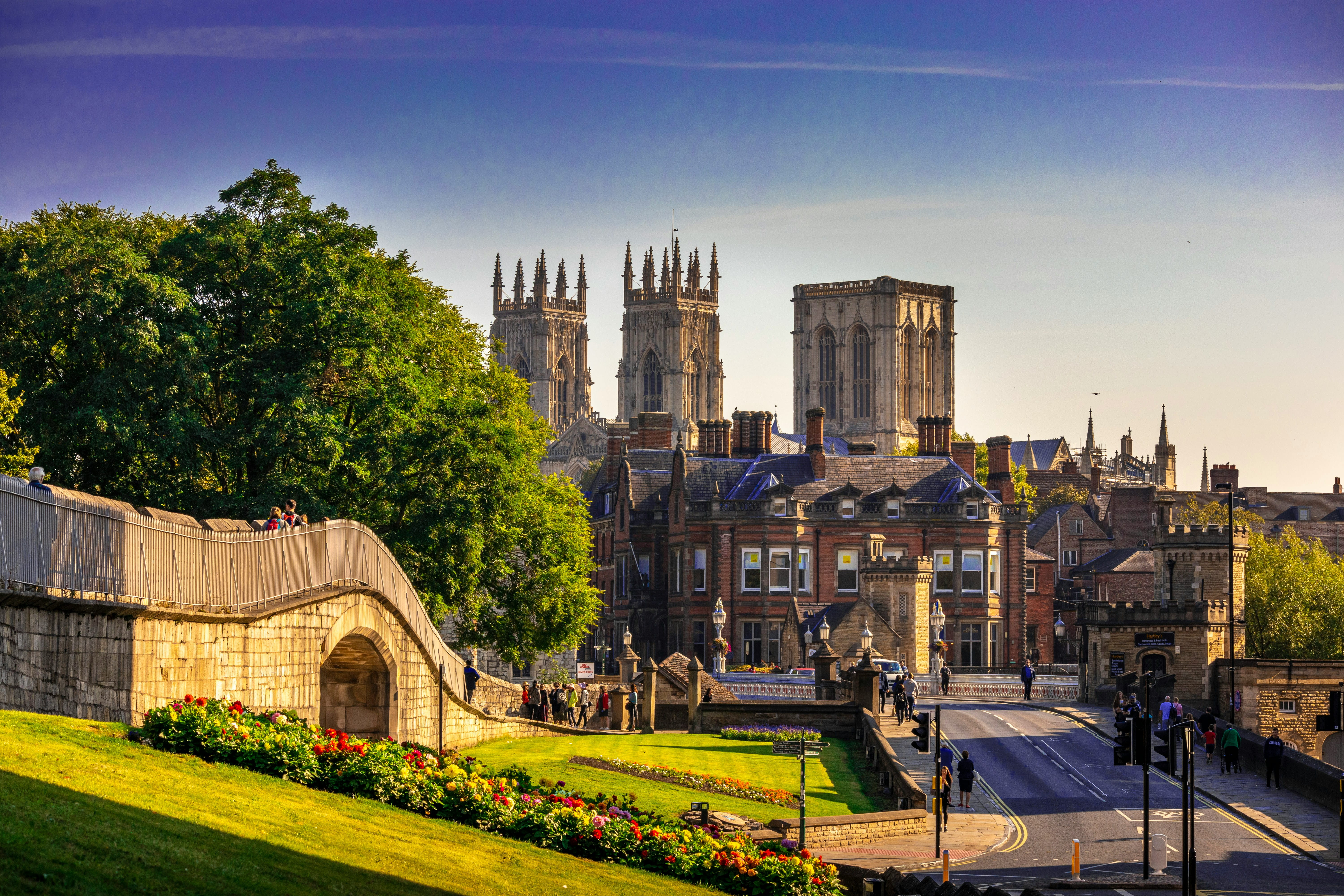 A view of York with the York Minster in the background