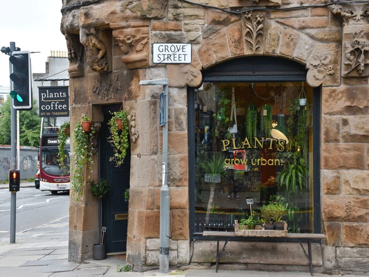 The outside of Grow Urban in Edinburgh