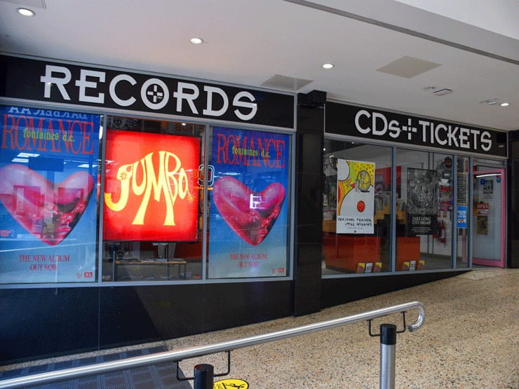 The outside of Jumbo Records in Leeds