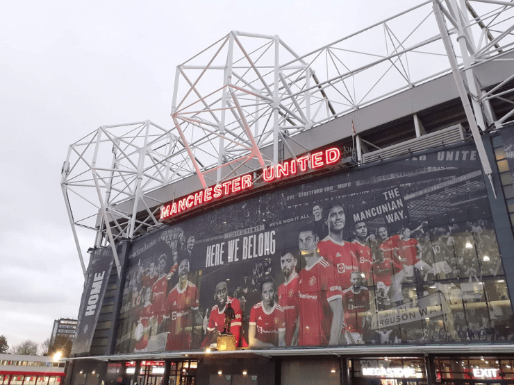 Old Trafford in Manchester